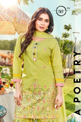 GREEN SHARARA SET